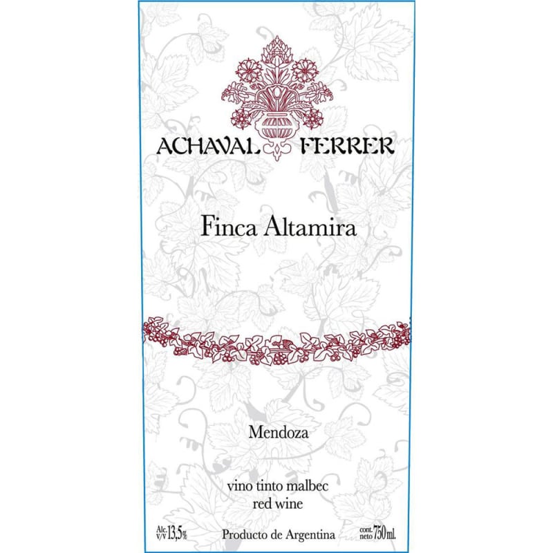 Achaval Ferrer Finca Altamira Malbec 2011 Front Label