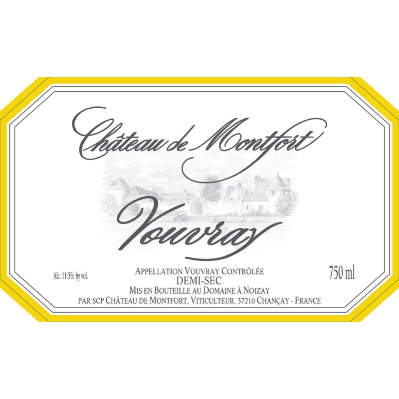 Chateau de Montfort Vouvray 2013 Front Label