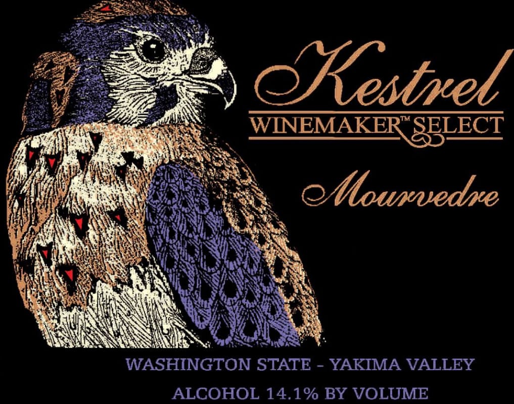 Kestrel Vintners Winemakers Select Mourvedre 2008 Front Label