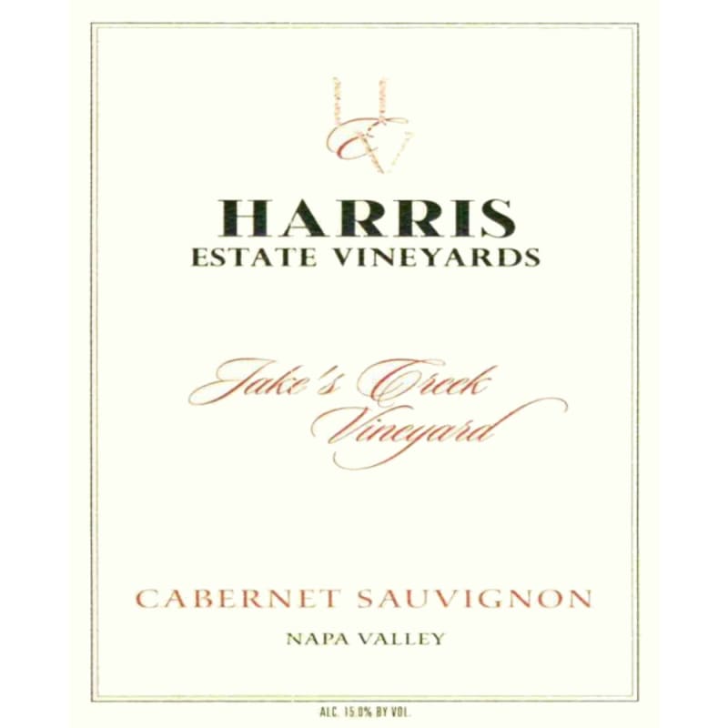 Heritage School Vineyards Jake's Creek Vineyard Cabernet Sauvignon 2007 Front Label