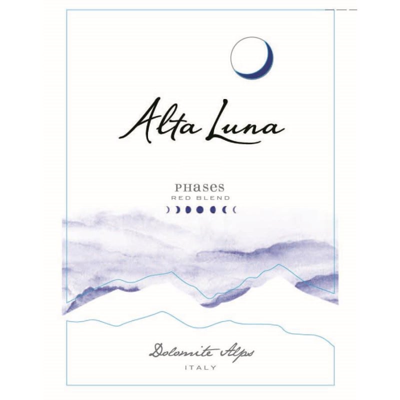 Alta Luna Phases Red Blend 2012 Front Label