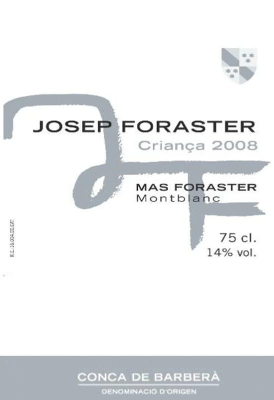 Mas Foraster Josep Foraster Crianca 2008 Front Label