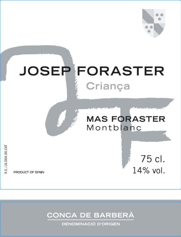 Mas Foraster Josep Foraster Crianca 2011 Front Label