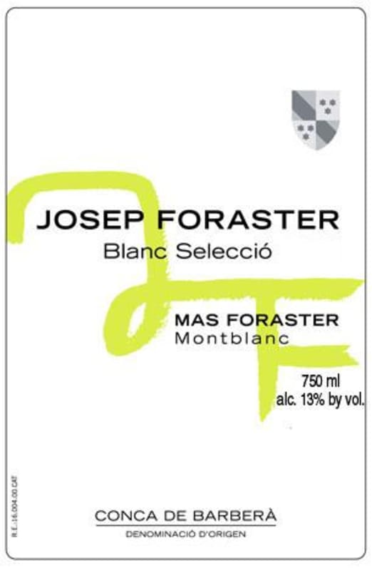 Mas Foraster Josep Foraster Blanc Seleccio 2011 Front Label