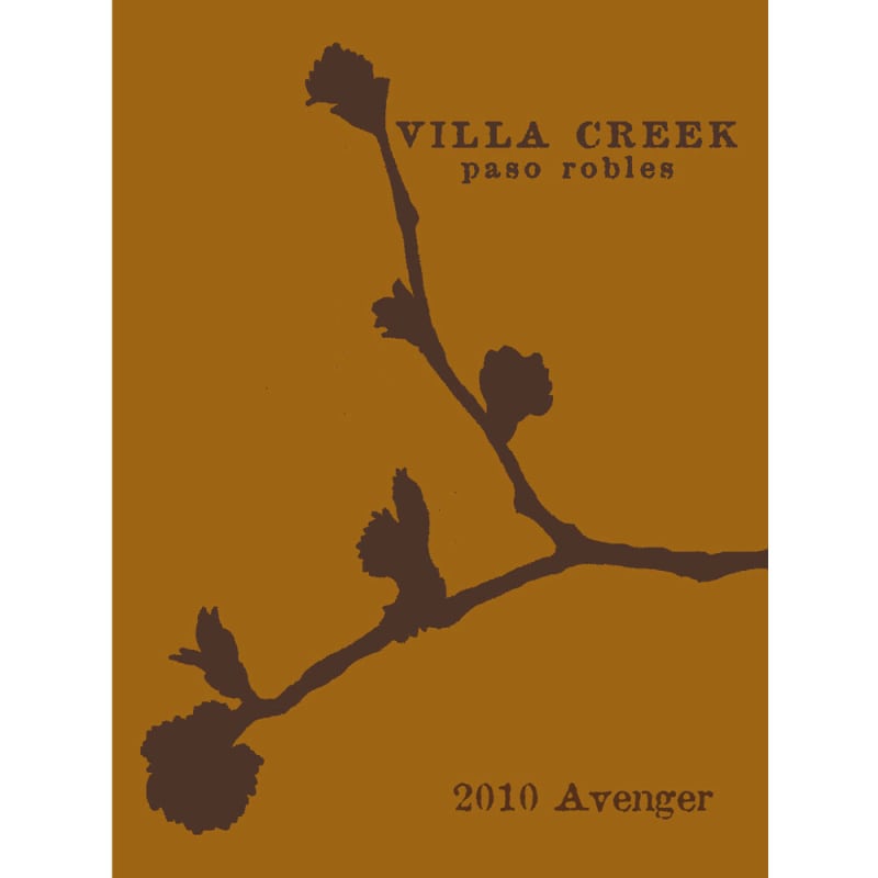 Villa Creek Avenger 2010 Front Label