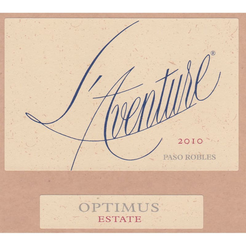 L'Aventure Optimus (1.5 Liter Magnum) 2012 Front Label