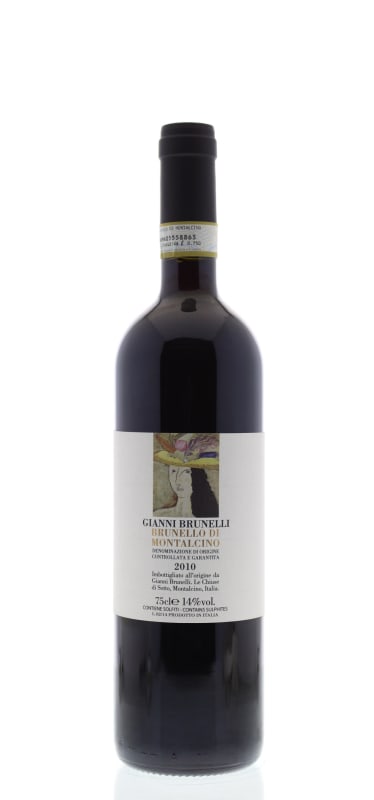 Gianni Brunelli Brunello di Montalcino 2010 Front Bottle Shot