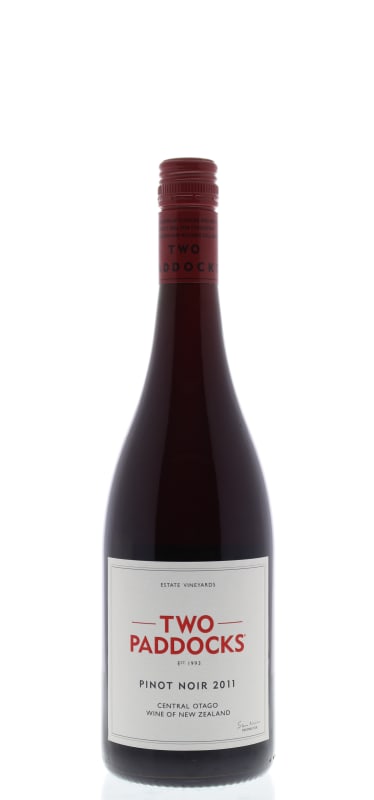Two Paddocks Pinot Noir 2011 Front Bottle Shot
