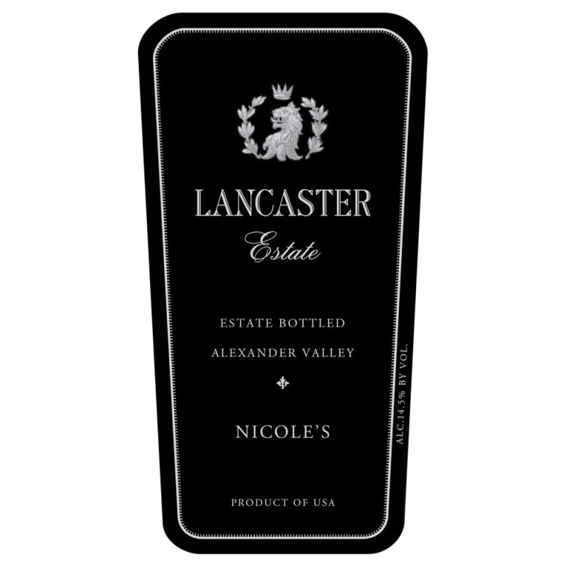 Lancaster Nicole's Proprietary Red 2004 Front Label