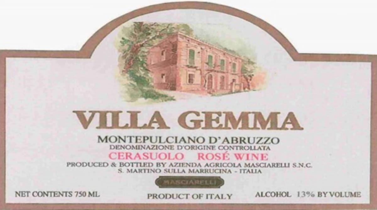 Masciarelli Villa Gemma Cerasuolo d'Abruzzo 2013 Front Label