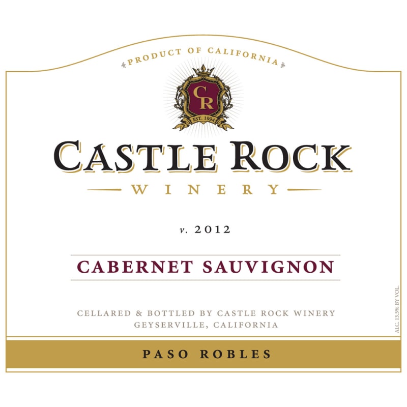Castle Rock Paso Robles Cabernet Sauvignon 2012 Front Label