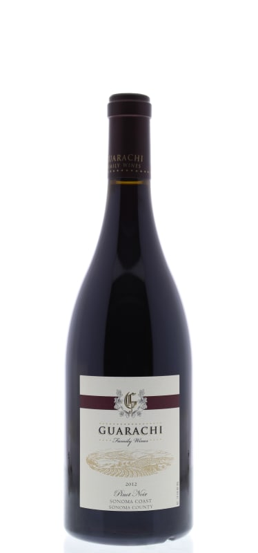 Guarachi Family Wines Pinot Noir Sonoma Coast 2012 Front Bottle Shot
