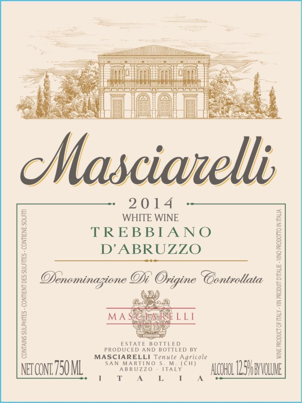 Masciarelli Trebbiano d'Abruzzo Gianni Masciarelli 2014 Front Label