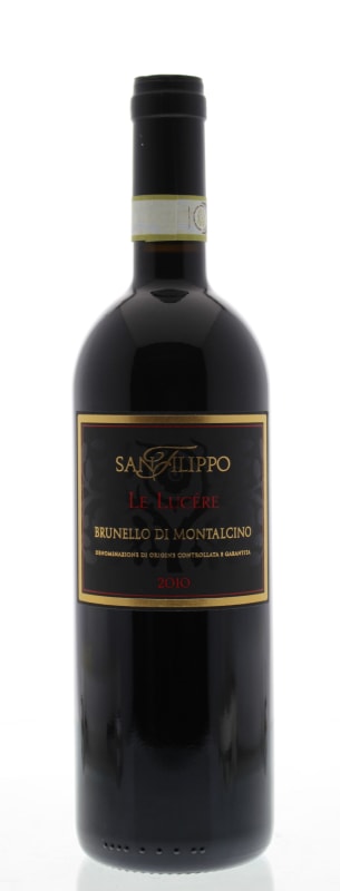 San Filippo Brunello di Montalcino Le Lucere 2010 Front Bottle Shot