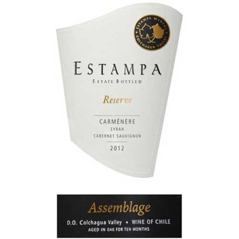 Estampa Reserve Assemblage Carmenere 2012 Front Label