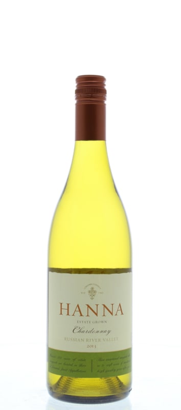 Hanna Chardonnay 2013 Front Bottle Shot