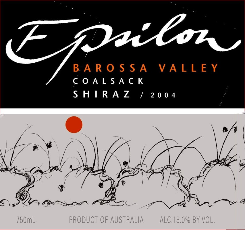 Massena Epsilon Coalsack Shiraz 2004 Front Label