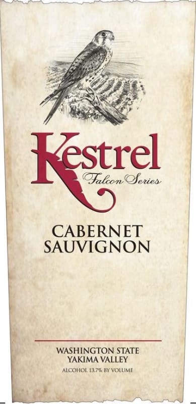 Kestrel Vintners 'Falcon Series' Cabernet Sauvignon 2013 Front Label