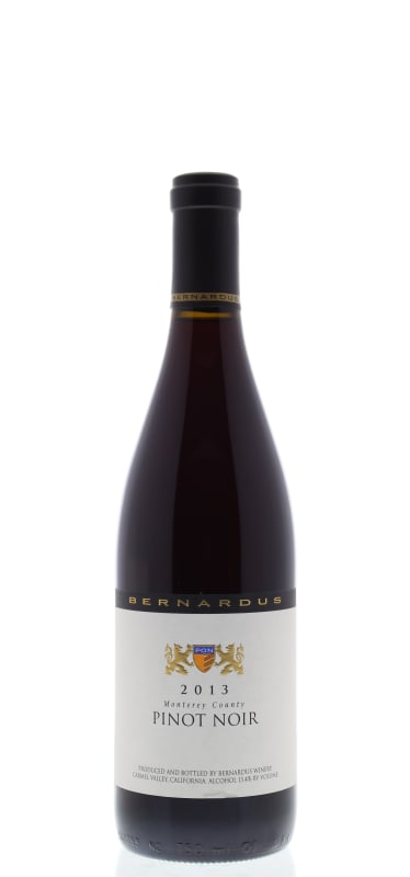 Bernardus Monterey County Pinot Noir 2013 Front Bottle Shot