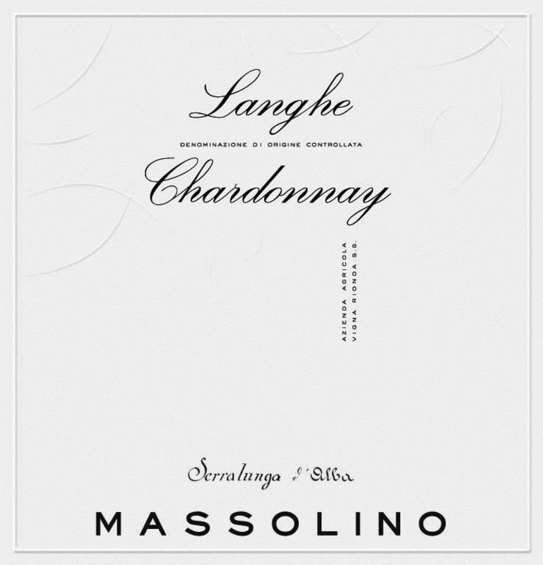 Massolino Langhe Chardonnay 2013 Front Label