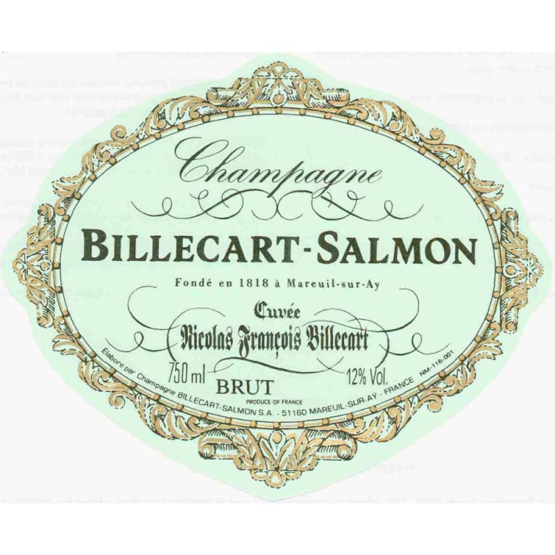 Billecart-Salmon Cuvee Nicolas Francois Brut 1991 Front Label