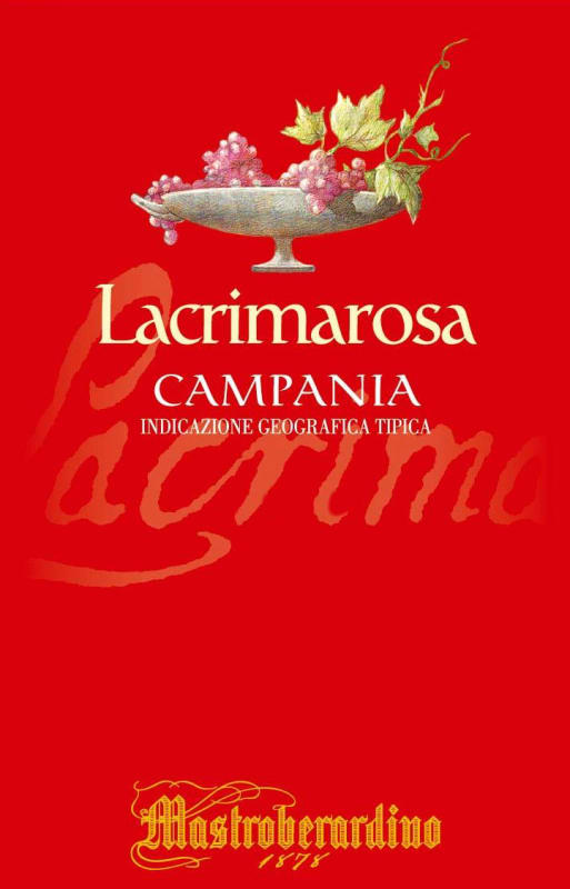 Mastroberardino Campania Lacrimarosa Rosato 2015 Front Label
