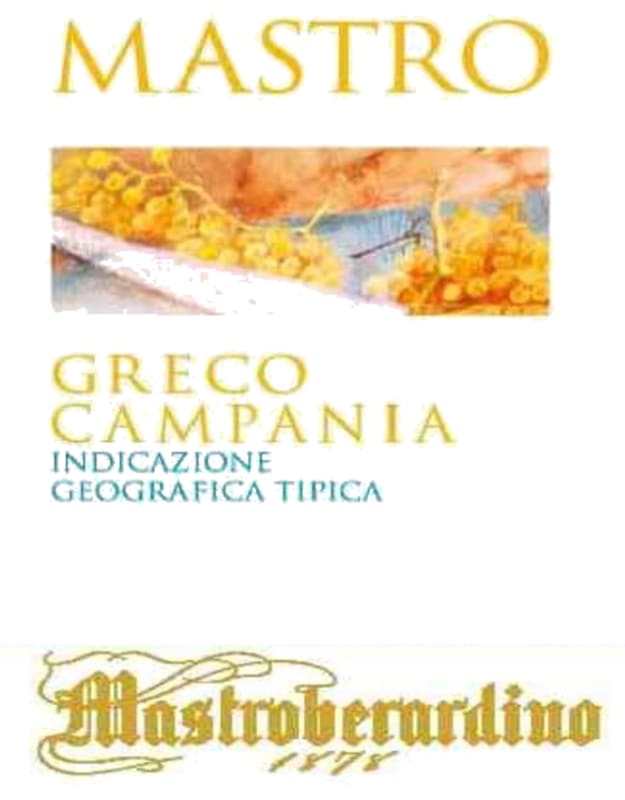 Mastroberardino Mastro Greco 2012 Front Label