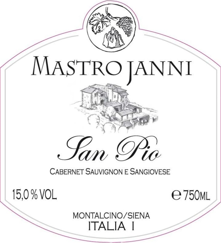 Mastrojanni Toscana San Pio 2011 Front Label