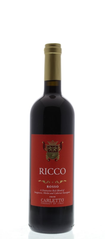 Carletto Ricco Rosso 2013 Front Bottle Shot