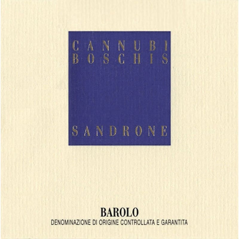 Sandrone Barolo Cannubi Boschis 1999 Front Label