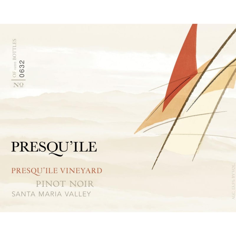 Presqu'ile Presqu'ile Vineyard Pinot Noir 2012 Front Label