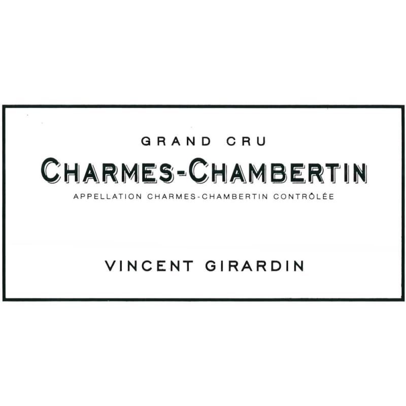 Vincent Girardin Charmes-Chambertin Grand Cru V.V. 2003 Front Label