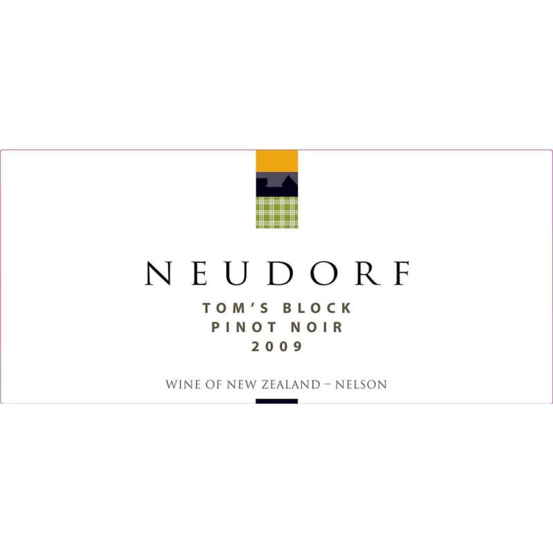 Neudorf Tom's Block Pinot Noir 2009 Front Label