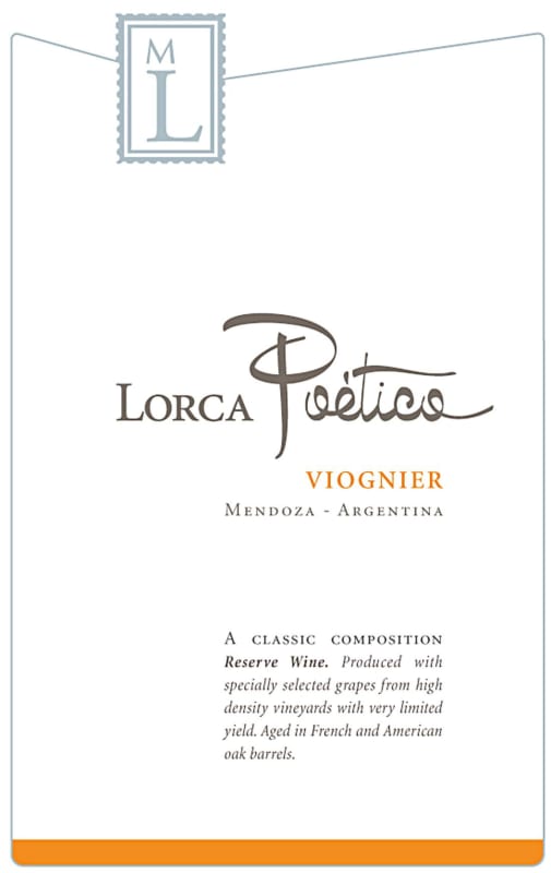 Mauricio Lorca Poetico Viognier 2013 Front Label