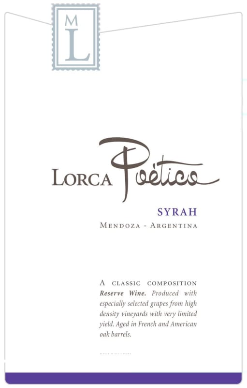 Mauricio Lorca Poetico Syrah 2008 Front Label