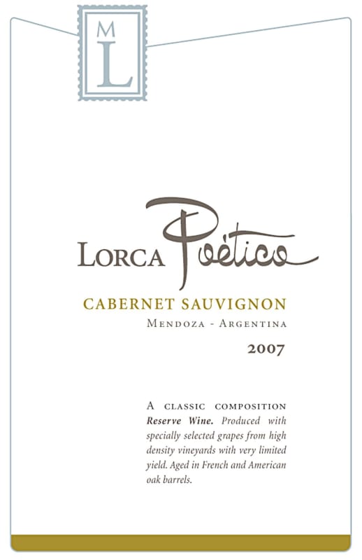 Mauricio Lorca Poetico Cabernet Sauvignon 2007 Front Label