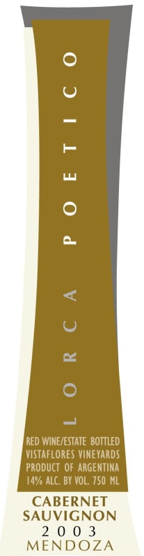 Mauricio Lorca Poetico Cabernet Sauvignon 2003 Front Label