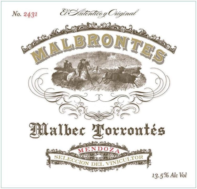 Mauricio Lorca Malbrontes Malbec - Torrontes 2014 Front Label
