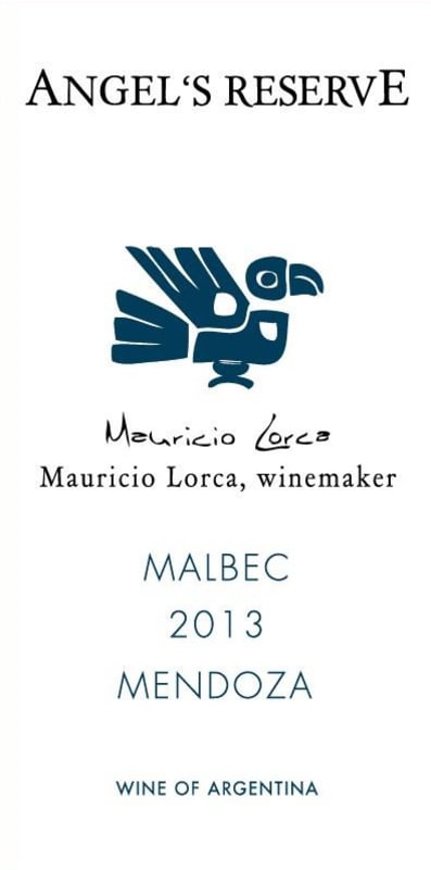 Mauricio Lorca Bodega Mauricio Lorca Angel's Reserve Malbec 2013 Front Label