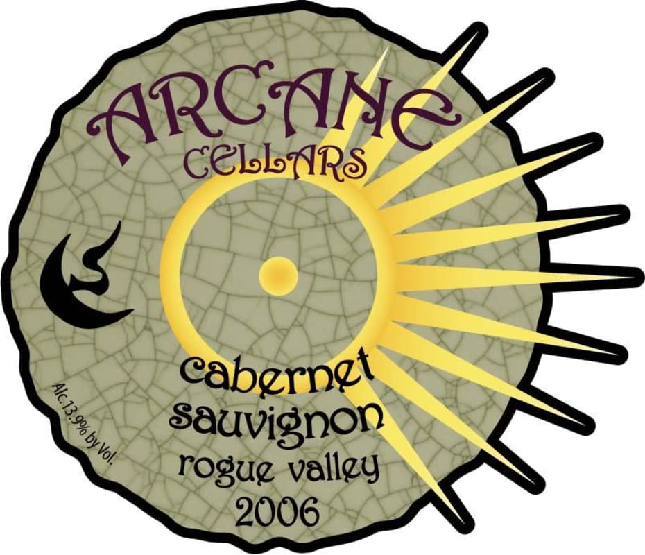Arcane Hedges South Block Cabernet Sauvignon 2006 Front Label