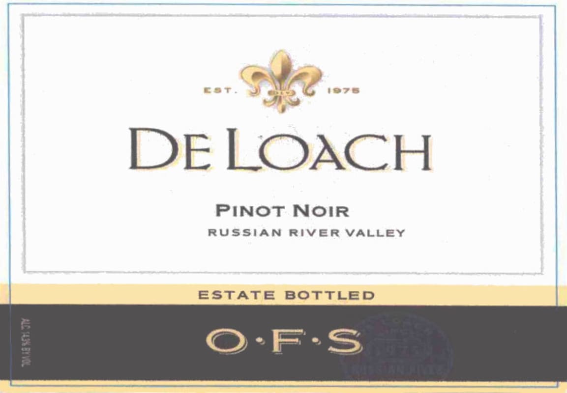 DeLoach O.F.S. Pinot Noir 2006 Front Label
