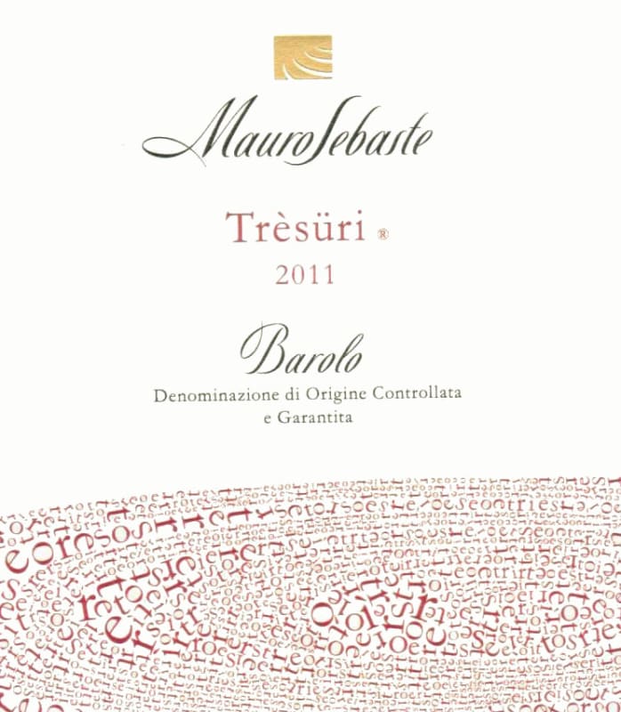 Mauro Sebaste Barolo Tresuri 2011 Front Label