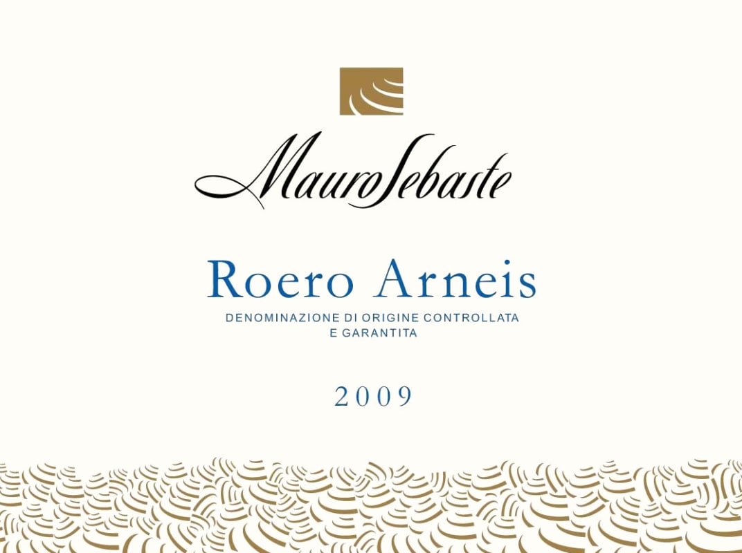 Mauro Sebaste Roero Arneis 2009 Front Label