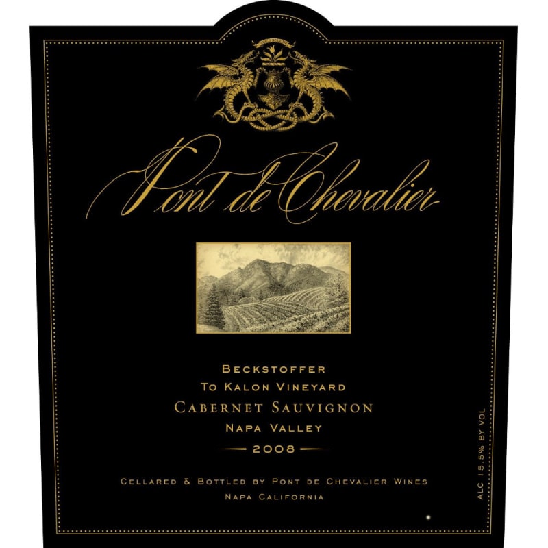Pont de Chevalier Beckstoffer To Kalon Cabernet Sauvignon 2008 Front Label