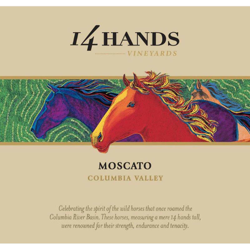 14 Hands Moscato 2013 Front Label