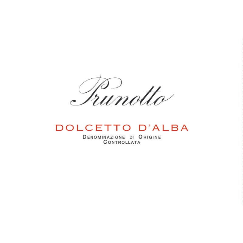 Prunotto Dolcetto d'Alba 2013 Front Label