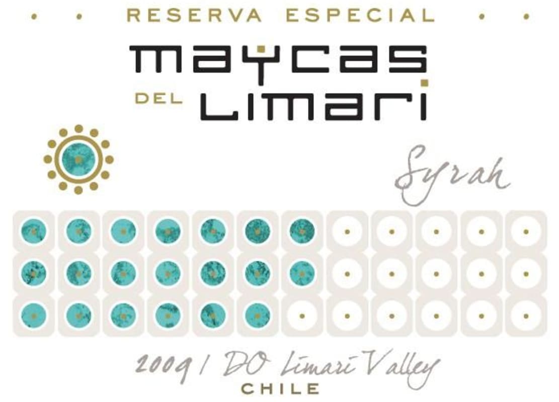 Maycas del Limari Reserva Syrah 2009 Front Label