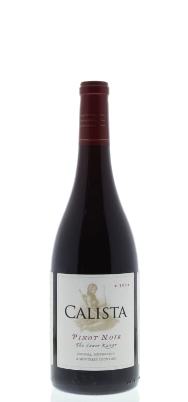 Calista Coast Range Pinot Noir 2012 Front Bottle Shot