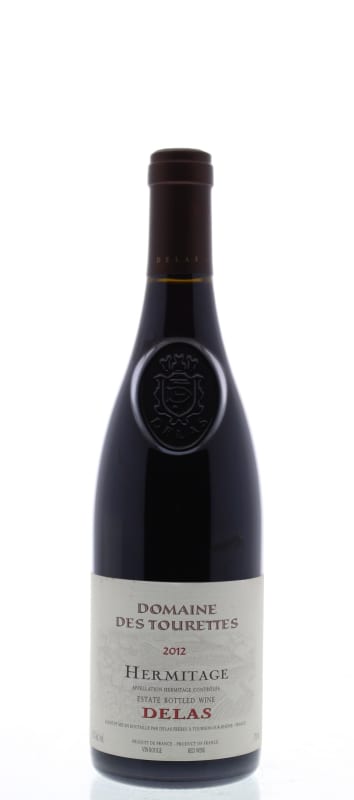 Delas Hermitage Domaine des Tourettes 2012 Front Bottle Shot
