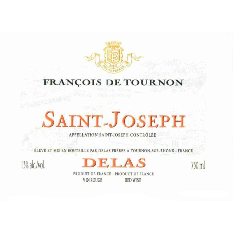 Delas Saint-Joseph Francois de Tournon 2012 Front Label